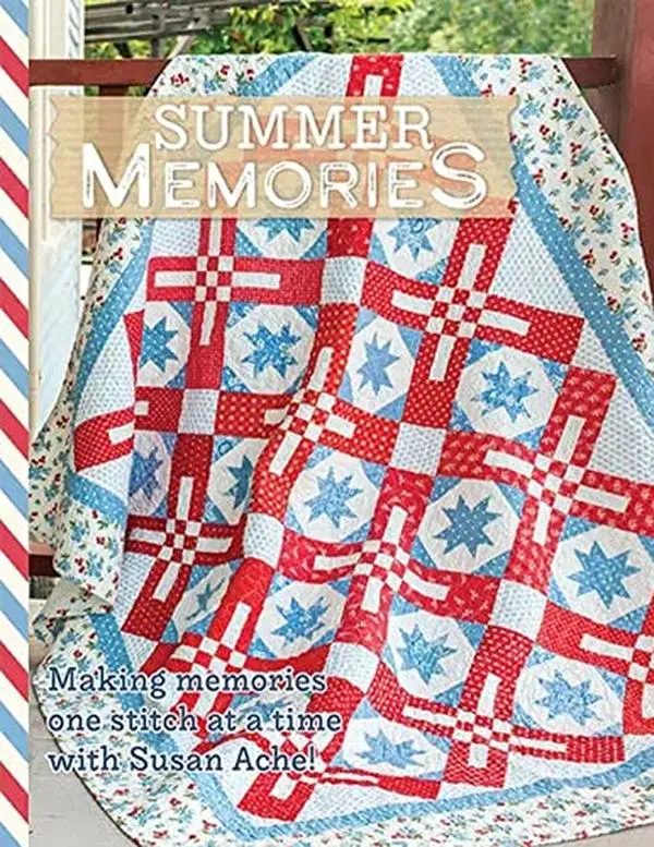 Its Sew Emma Summer Memories Quilt Pattern Book - Fabric Guide, Simple and Elegant Patterns, Classic Motifs, Helpful Tips, Detailed Diagrams for Colorful Patchwork Blankets, Ideal for Gifting to Loved Ones