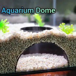 Aquarium Round Tunnel, Fish Tank Gravel Hideaway, Bottom Sand Area, Perfect for Loaches, Cichlids, Corydoras, Odd-Bodied Fish