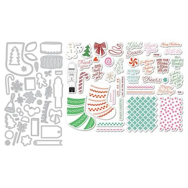 Crafts & Sewing Diamond Press Stocking Builder Stamp & Die Kit