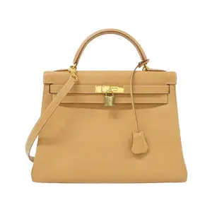 Pre-owned HERMÈS Calfskin Shoulder Bags Hermes Kelly32 Cuir De Vache Liegee