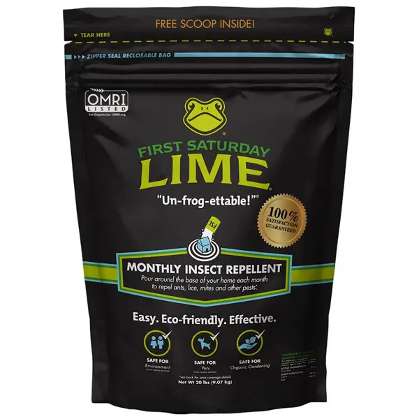 SALE 2026!!! First Saturday Lime Insect Repellent, Multi-Purpose Pet Friendly Pest Control & Deodorizer for Home, Garden, Yard & Chicken Coop Protect Homes And Other Buildings Protect Yards From Ticks Garden Bug Repellent