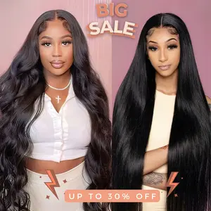 UNice 13x4 HD Skin Melt Lace Front 250 Density Body Wave/Straight Wig Perfect Hairline Bleached Knot