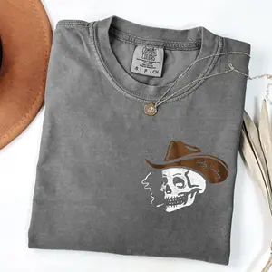 Comfort Colors Wild Ride Men's T-shirt Vintage Cowboy Rodeo Graphic Tee Retro Western Horse Tee Funny Country Riding Wild West Gift For Him