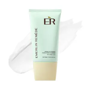 Emerlin Remède Perfectly Balanced Cream Hydrating Face Wash, Ceramides NP, Aloe & Amino Acid for Large Pores & Oily Skin, 4.06 Fl Oz 120ml