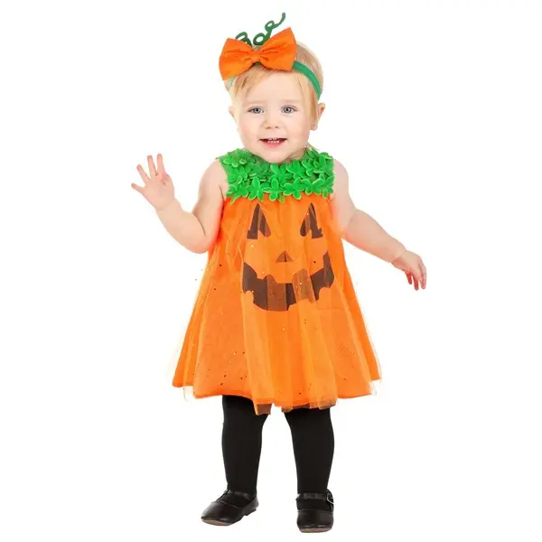 Infant Shimmering Pumpkin Costume