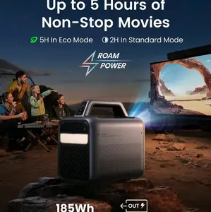 NEBULA Mars 3 Outdoor Portable Projector 1000 ANSI Lumens AI-Powered Image 5 Hour Playtime