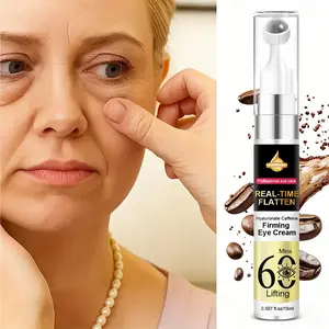 SUMIFANG Caffeine & Retinol Rollerball Moisturizing Eye Cream (15ml), Caffeine for De-puffing, Retinol for Anti-Wrinkle, Hyaluronic Acid for Hydration, Moisturize, Rollerball Design, Firms & Smooths the Eye Area, Suitable for All Skin Types