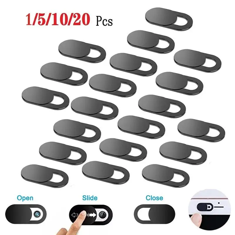 20/10/5/1pcs Sliding Webcam Cover Laptop Camera Cover Slider Phone Antispy For iPad PC Macbook Tablet lenses Privacy Sticker Computer Privacy Cover