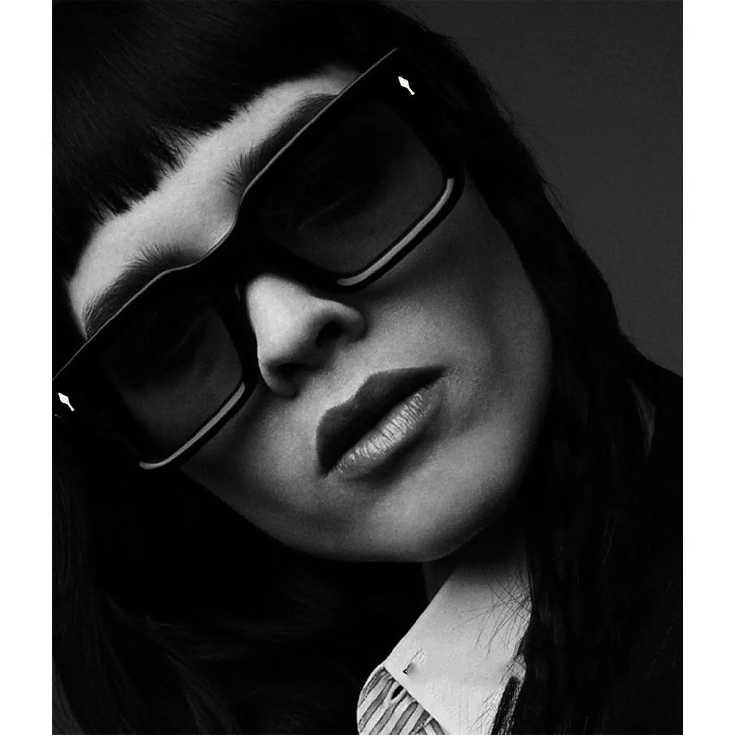 Square Sunglasses for Women Men UV400 Protection Thick Frame Chunky Rectangle Thick Square Sunglasses for Men Women Retro Chunky Rectangle  main image 2