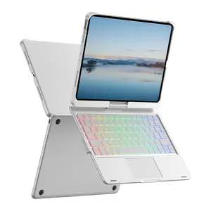 Touch Keyboard Case for iPad 10th Gen 10.9 Inch 2022, 360 Degree Rotatable Design, Multi-Touch Backlit Keyboard, Stylish Accessory