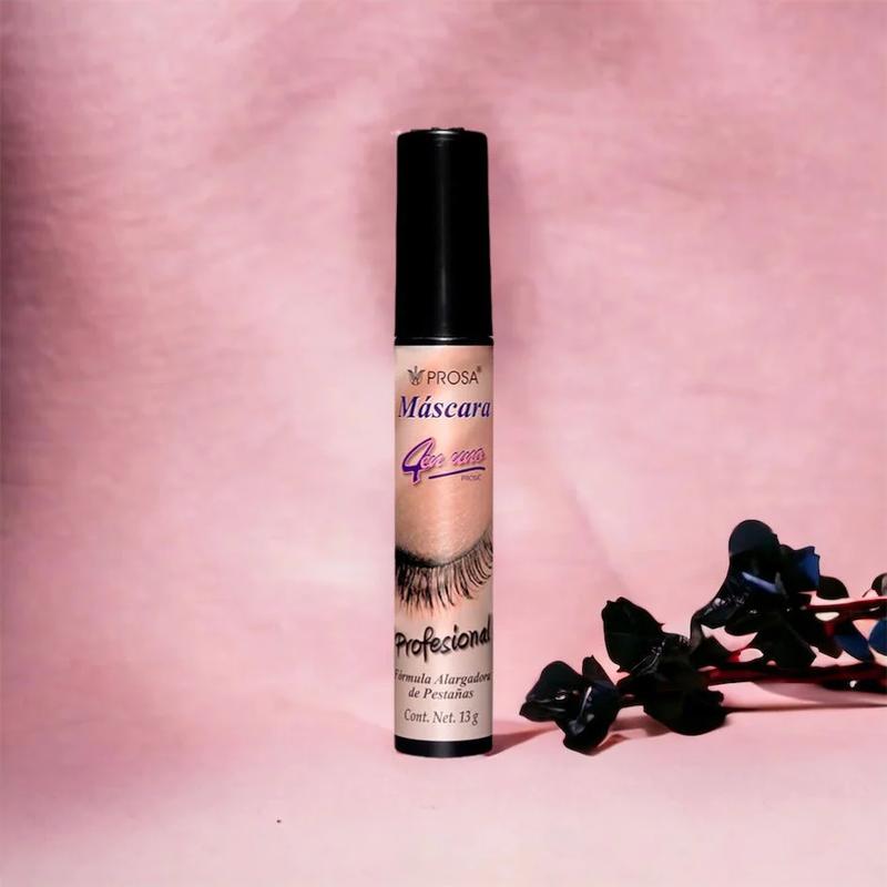Prosa 4 en 1 Eyelash Mascaras with Waterproof Formula, and Eyeliners, Super Volume, Long Lasting Makeup Silicone Cosmetic Smooth Easy Application