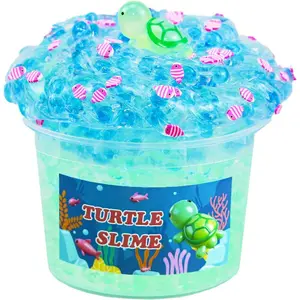 Crunchy Fishbowl Bead Slime,Clear Slime Kit,Crunchy Slime for Kids,DIY Craft Gift for Party Favors, Birthday Gift Slime Party Favors for Girls and Boys,Great for Kids prizes