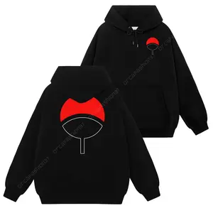 [Uchiha Fashion] Limited Uchiha Clan Logo - Naruto Shippuden #15 Hoodie T-Shirt Sweatshirt, Retro Vintage Unisex Graphic 90s Cotton, Gift For Wibu, Anime Manga Y2K Streetwear