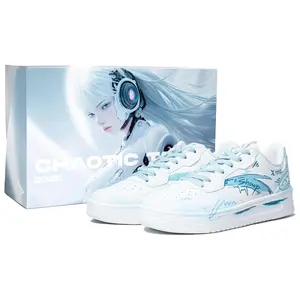 Anta Custom Graffiti Streetwear Sneakers for Men – Lightweight, Non-Slip, Durable Low-Top Canvas Shoes Verifiable, with credentials and supporting global authentication