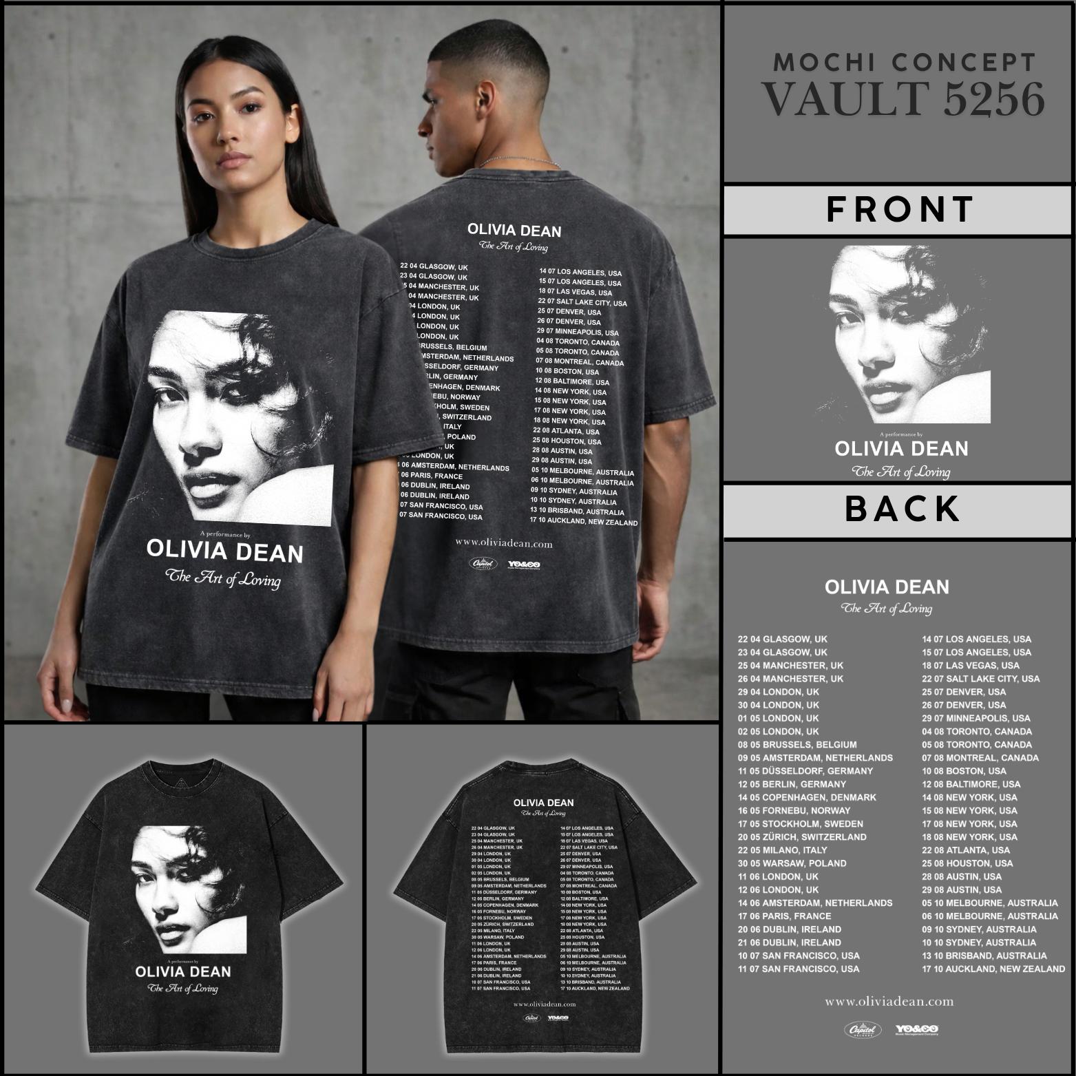 [Sale Up To 43%] Olivia Dean The Art Of Loving Tour 2026 2-Sided T-Shirt, Olivia Dean Tour Dates Concert Tee, Soul Pop Fan Merch Gift For Music Lovers