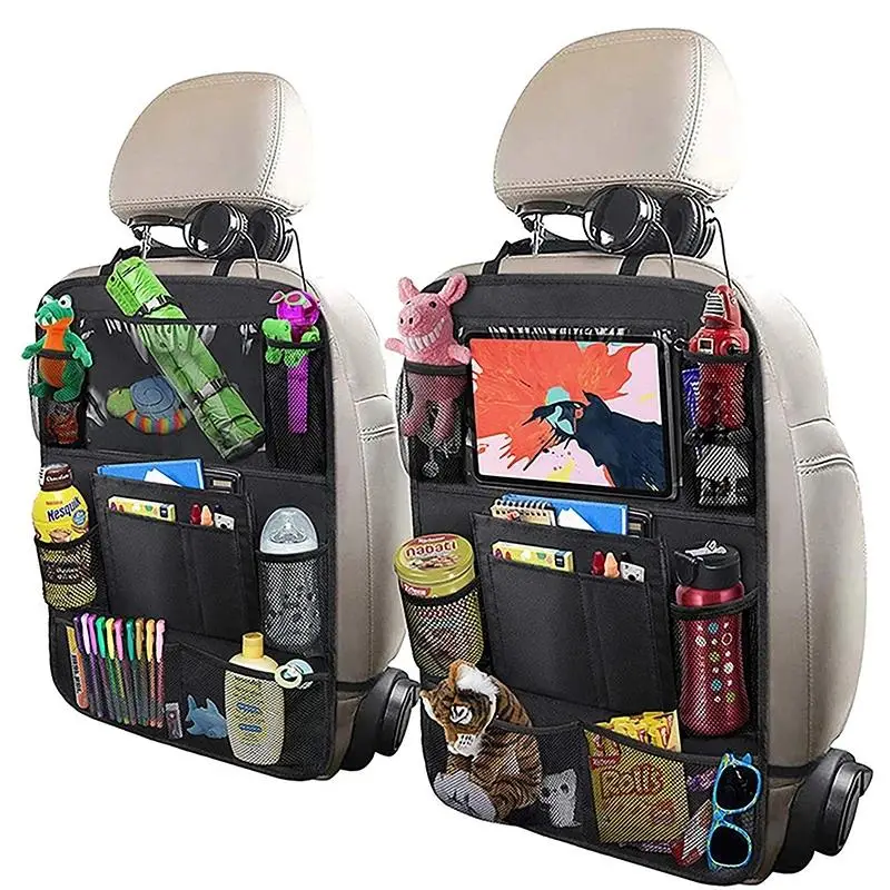 Car Backseat Organizer, Multifunctional Seat Back Storage Bag with Tablet Holder, Car Interior Backseat Organizer Accessories For Stowing & Tidying