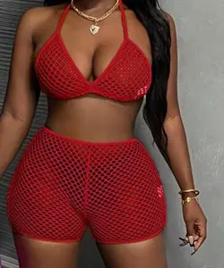 SEE THRU BIKINI TOP 2PC SET OR SWIM WEAR