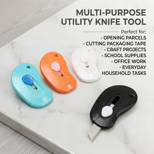 Mini Retractable Box Opener Tool, Pocket-Sized Cloud-Shaped Utility Opener for Unboxing Daily Packages, Packaging Tape and Mail