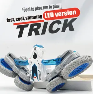Remote Control Stunt Speed Car with LED Lights, Smart Performance Spinning Car