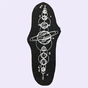 Vintage Celestial Planets Embroidered Patch - Light Open Stitching Design in 3 Sizes for Clothes & Bags - Sewing Instructions Included - 1.38" X 3.86", 2.48" X 6.85", 2.83" X 7.8"