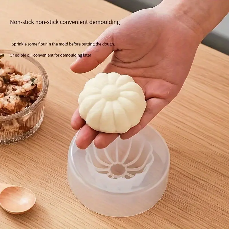 1Pc, Steamed Bun Mold, Dimpling Bean Paste Bun Bread Mold, Pumpkin Purple Sweet Potato Food Mold, Meal Prep Molds