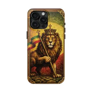 Lion of Judah Ethiopian Phone Case 🇪🇹 | Crowned Lion Tough Case | iPhone & Samsung
