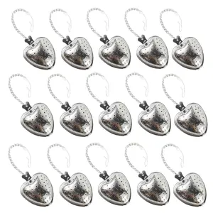 15Pcs Heart Tea Infuser for Loose Leaf Tea Steeper – Rust-Resistant Stainless Steel Strainers with Secure Clasp, Easy Brewing Design, Keeps Loose Leaves Contained | Suitable for Parties & Gifting - Home Improvement.