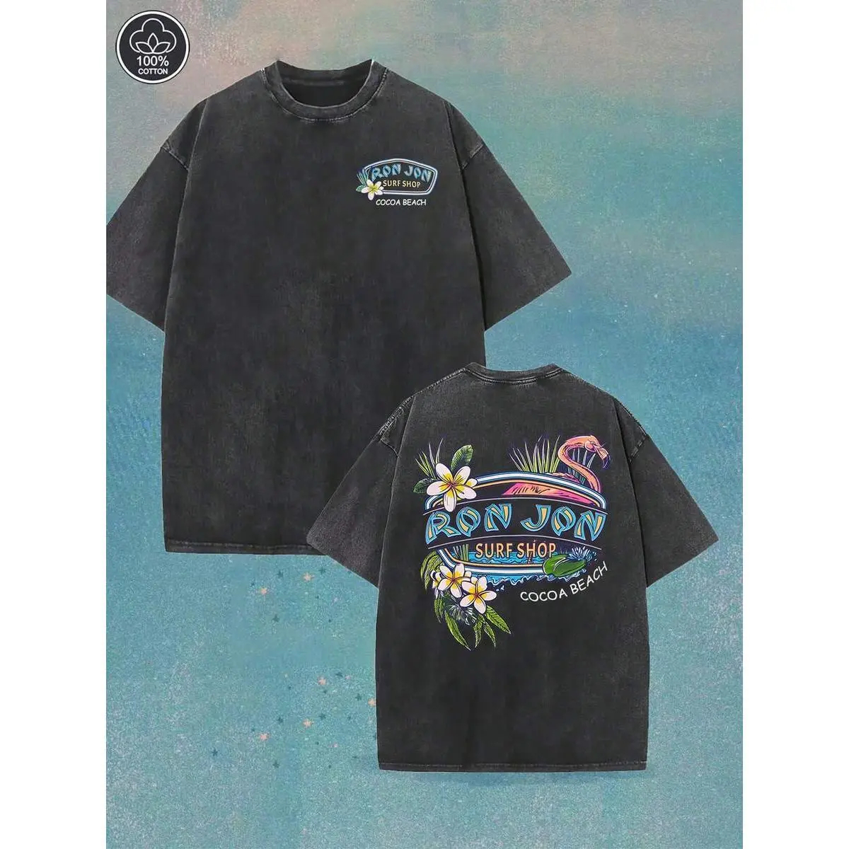 (230 Pure Cotton T-Shirt) Men's T-Shirt, Surf Shop Graphic T - Shirt,Street Style