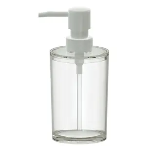 3-Pack Clear Plastic Soap Dispensers – 12oz Refillable Pump Bottles