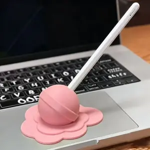 Creative Apple Pencil Holder, Melting Lollipop Design, Touch Pen Stand, Desktop Organizer, Cute Gift Idea, Compatible with Apple Pencils