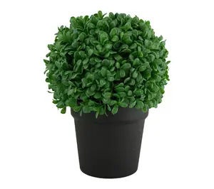 Northlight 9.5" Artificial Boxwood Ball Topiaryin Round Pot