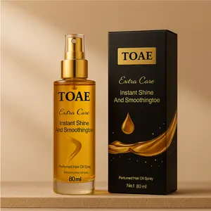 TOAE Hair Oil (80ml): Turmeric Root + Coconut + Almond Oils – Revives Dull Hair. Three-Seed + Sea Buckthorn Oils Enhance Elasticity, Ideal for Perm/Dye Damage, Lightweight & Absorbable.