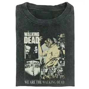 The Walking Dead Collage T-Shirt – We Are The Walking Dead Vintage H0rr0r Show Tee, Rick Grimes Daryl Dixon Fan Shirt