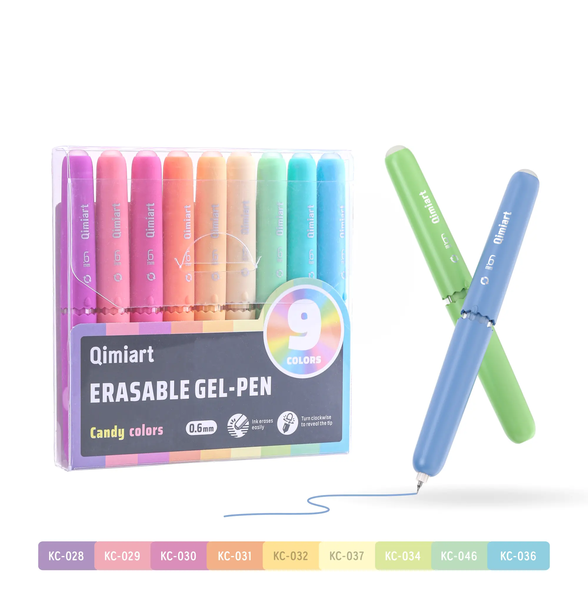 Languo Kc260 Erasable Gel Pens Set, Easy Erasing, Clean No Bleed Quick Dry Multi-Color Pens, Ideal for Note Taking & Drawing, Gel Ink Pen