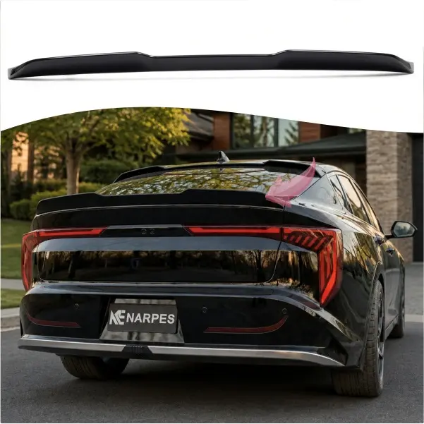 NARPES Rear Trunk Spoiler Blade for 2025-2026 KIA K4 SEDAN (LX, LXS, EX, GT-Line, GT-Line Turbo)Painted Gloss Black