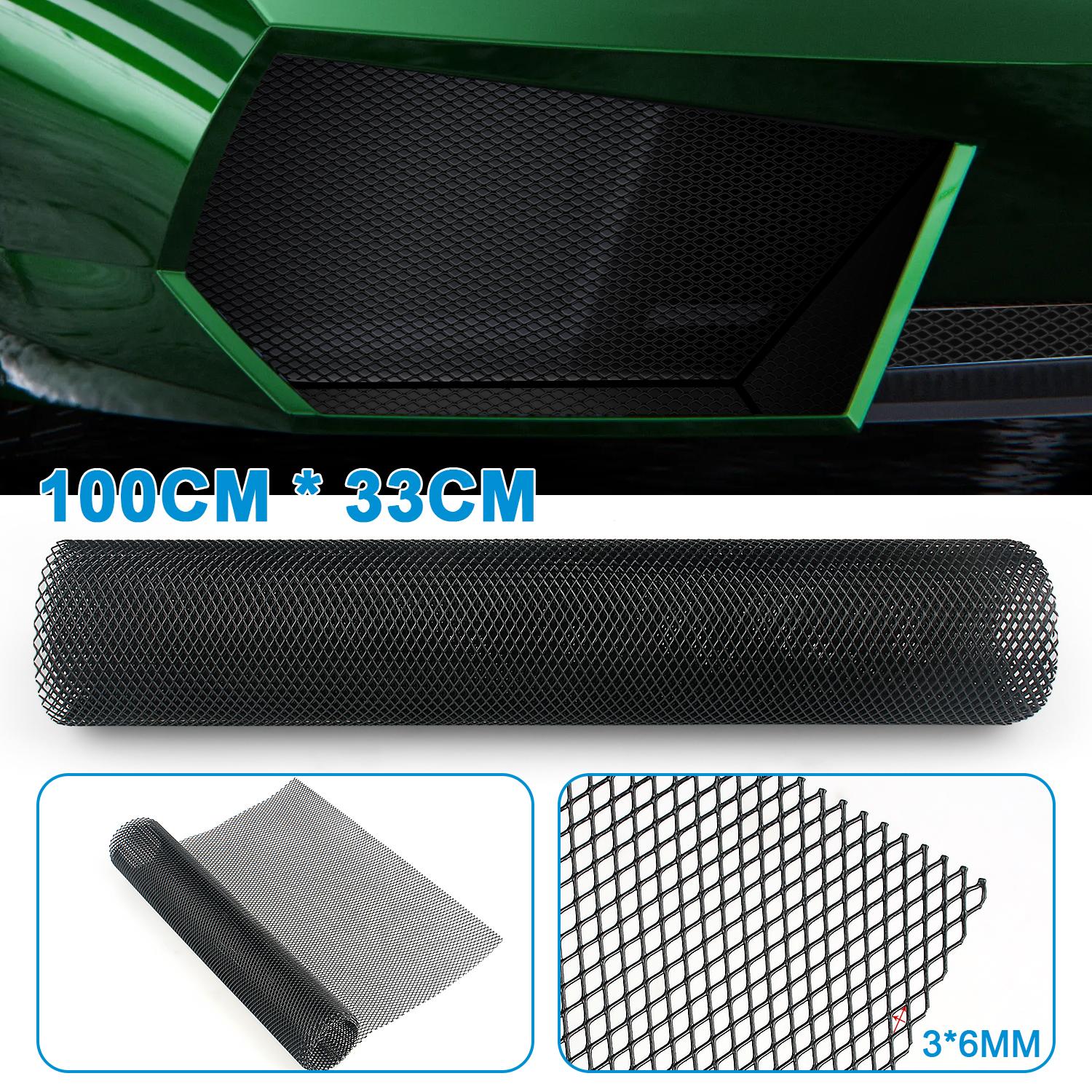 Universal Black Aluminum Mesh Grille Cover-40"x13"Car Bumper Hood Vent Grill Net,Universal Bumper Grills Meshs for Front Bumper & Car Hood Vent Grille Inserts Universal Black Aluminum Mesh Grille Cover-40"x13"Car Bumper Hood Vent Grill Net,Universal Bumper Grills Meshs for Front Bumper & Car Hood Vent Grille Inserts