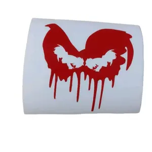 Gamefowl Bleeding Rooster, Blue Collar Decal Sticker for Cars and Trucks - Perfect for Your Vehicle