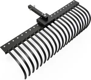 YITAMOTOR 5FT Tractors Rake 21 Pine Straw Rake Fits 2" Receiver for Lawn Tractors or ATV/UTV