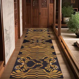 Tiger Pattern Floor Mat, Non-slip Soft Floor Carpet, Decorative Area Rug, Universal Floor Mat for Home Living Room Bedroom Hotel, Animal Print Rug, Home Decor Rugs