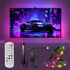 1pc TV Backlight Strip, Tv Led Lights, Fits Screens 35-80 Inches, High Definition Camera, Supports Game and Music Sync, Ideal for Gaming and Entertainment