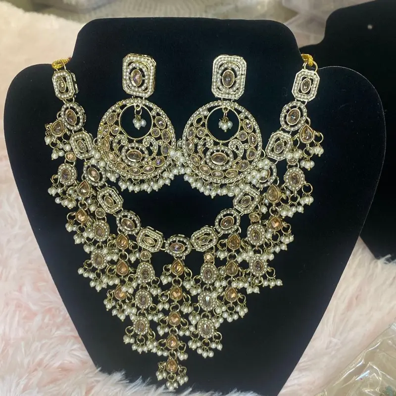 Glass bangles, Kashmiri earrings, and sets