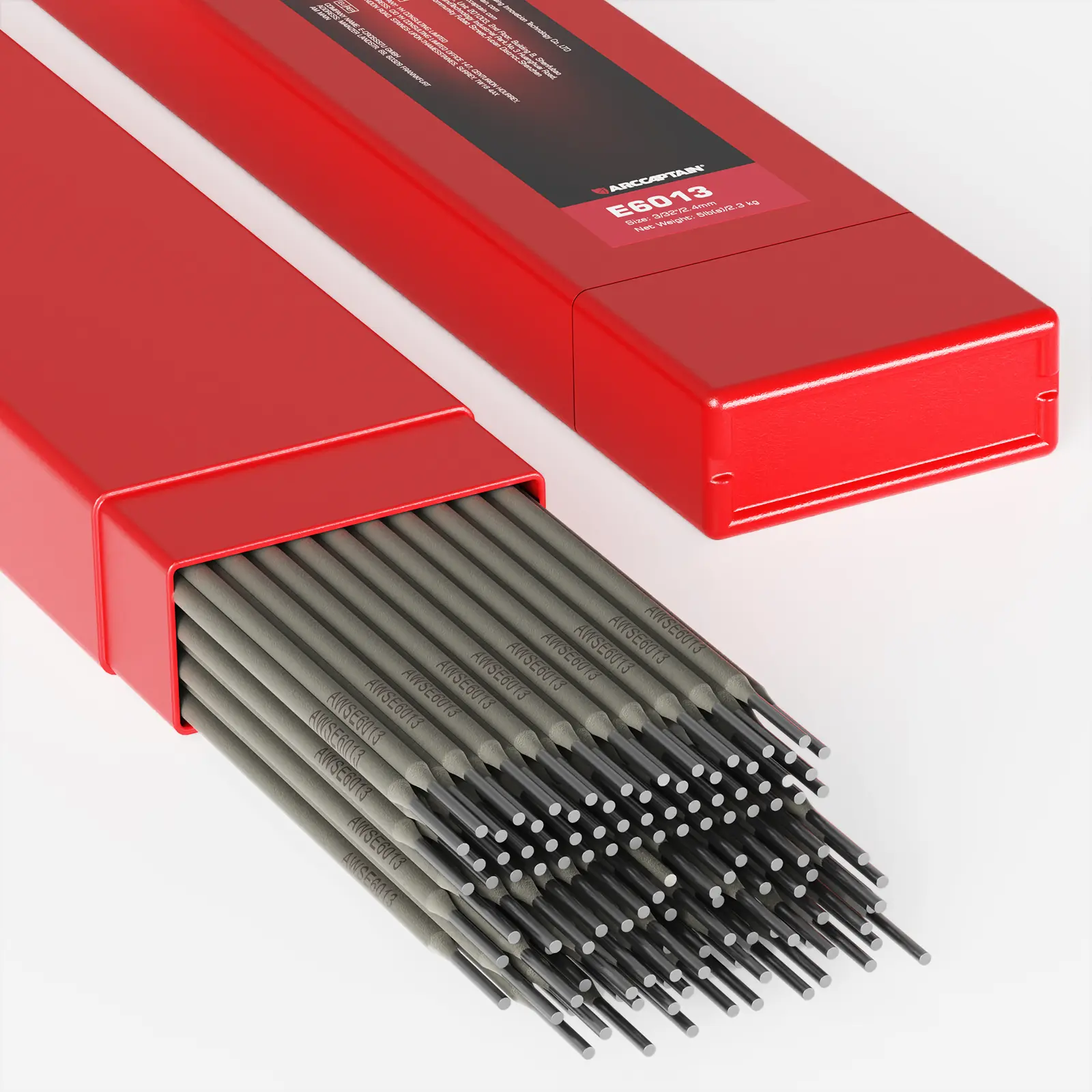 ARCCAPTAIN 6013 Carbon Steel Welding Rods, 5Lbs Heavy-Duty Welding Accessory for Stick Welder Machines, Father's Day Gift