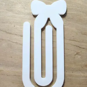 Sublimation Jumbo Paperclip blank, bow themed planner clip, bookmark