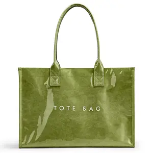 Tote bag, fashionable single shoulder handbag, kraft paper portable shopping bag, fashionable wallet handbag, large capacity beach bag