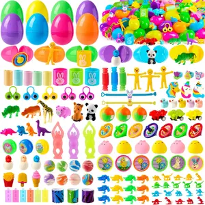 100Pack/50Pack/24Pack Colorful Bright, Easter Limit prefilled easter eggs with Gifts, Dino Egg, Childlike fun products, no stickers, Egg Hunts, Easter Eggs with Gift Blind Box, Party Favors, Goodie Bags, Bouncy Bunny, Pop It