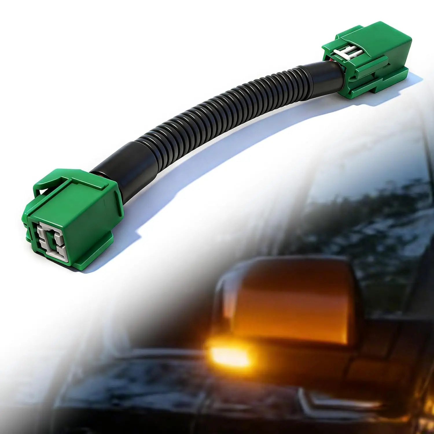 Mirror Spot Light Speed Override Harness for 2015–2020 Ford F-150| 2017–2020 F-150 Raptor| 2017–2022 F-250 F-350 Super Duty – Keep Tow Mirror Spotlights On Above 6 mph – Plug-and-Play Module