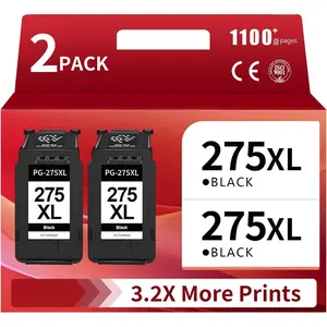 275XL Ink Cartridges for  Printers Replacement for  275 Black Ink PG275 PG-275 XL Compatible for TS3700 TS3720 TS3722 TS3500 TS3522 TS3520 TR4700 TR4720 TR4722 Printer