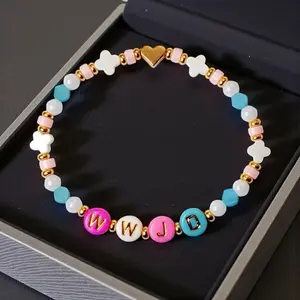 What Would Jesus Do Reversible Bracelet - Mother of Pearl - Meaningful - Impactful - Faith Based Bracelets