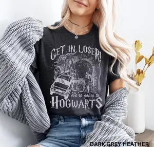 Vintage Weasley Flying Car Shirt Vintage Style Weasley Car Tee Get In Loser Were Going shirtBookish Wizard ShirtMagical Adventure Tee