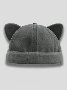 2026 New Personalized Cartoon Landlord Hat Cat's Ears Guapi Hat Street Fashion Creative Hip Hop Hat Outdoor Leisure Sports Skateboard Hat Daily Commuter Decorative Hat Male Female Same Style Borderless Hat Adjustable Hat